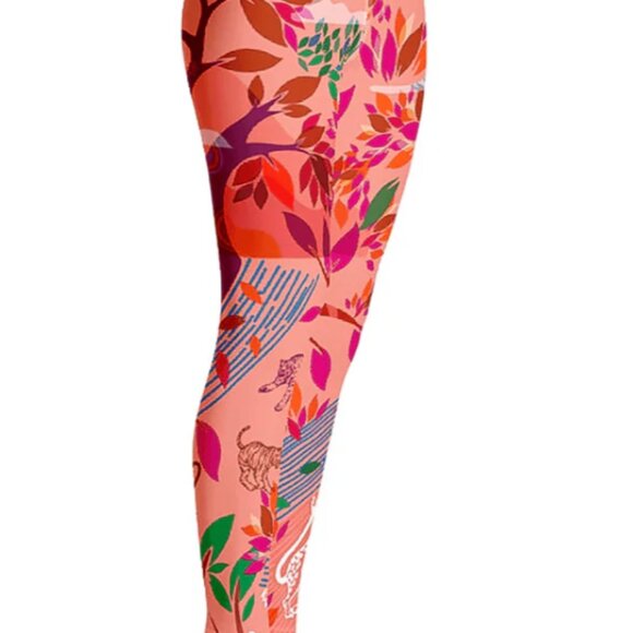 Jessie Zhao High Waist Yoga Leggings In Crossing Red Medium - Picture 2 of 9